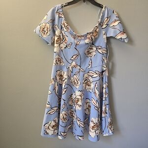 Nine Britton Stitch Fix NWT Womens Blue Floral Off Shoulder Dress